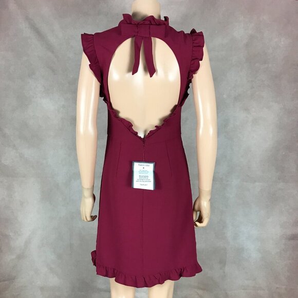 JILL STUART Open Back Ruffled Mini Dress NWT 2 - Picture 4 of 16